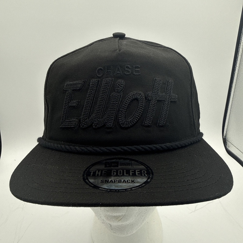 Chase Elliott Black Out New Era Golfer Rope Snapback Hat Cap Adjustable Hendrick